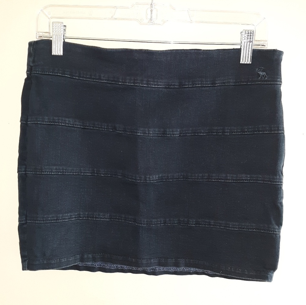 Abercrombie & Fitch Denim Bandage Mini Skirt